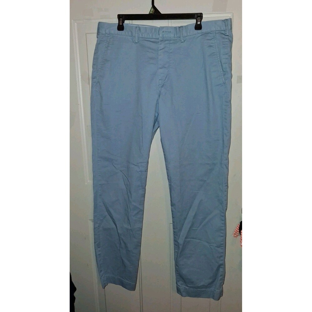 Polo Ralph Lauren Men’s Stretch Straight Fit Chino Pants Light Blue 36x32